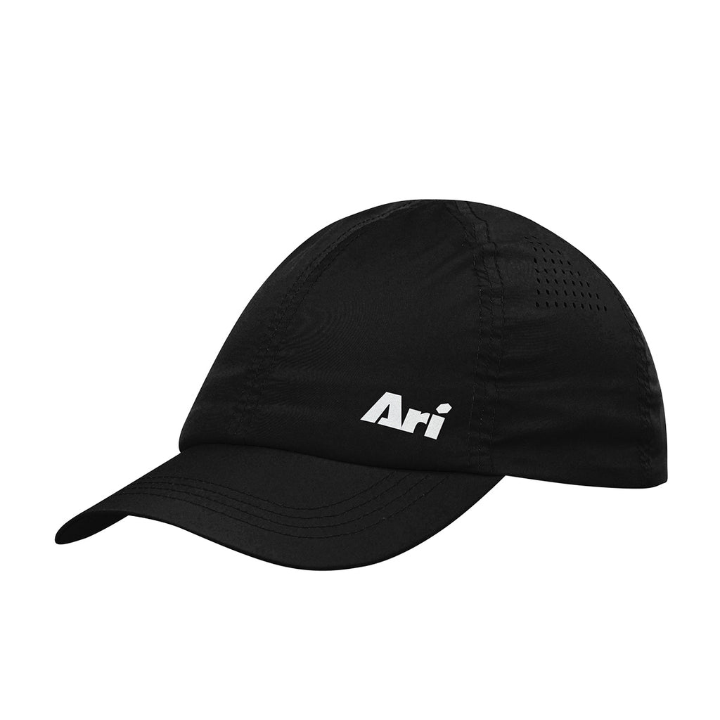 Ari Essential Dash Running Cap Black Silver Black
