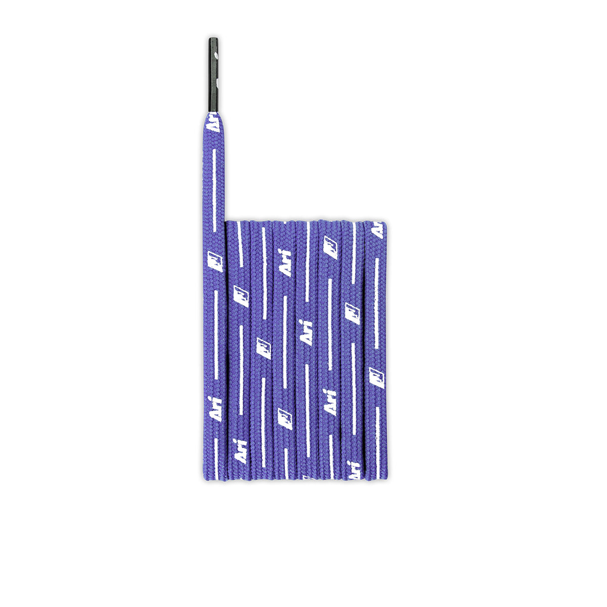 ARI COLORFUL SHOELACES - 3MM/115CM - VIOLET/WHITE