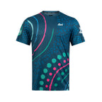 ARI ADEPT SYDNEY25 MARATHON GRAPHIC RUNNING TEE - NAVY/BLUE/GREEN