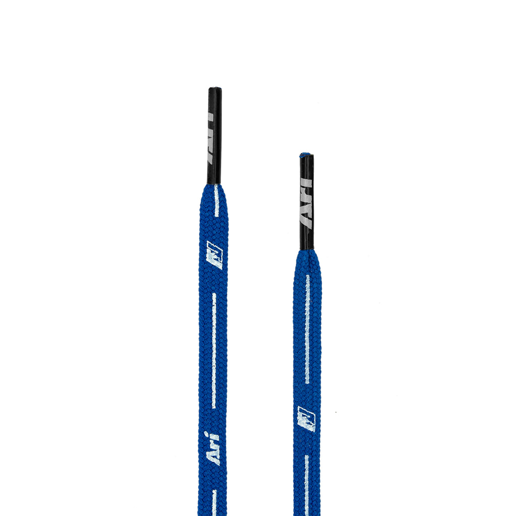 ARI COLORFUL SHOELACES - 3MM/115CM - BLUE/WHITE