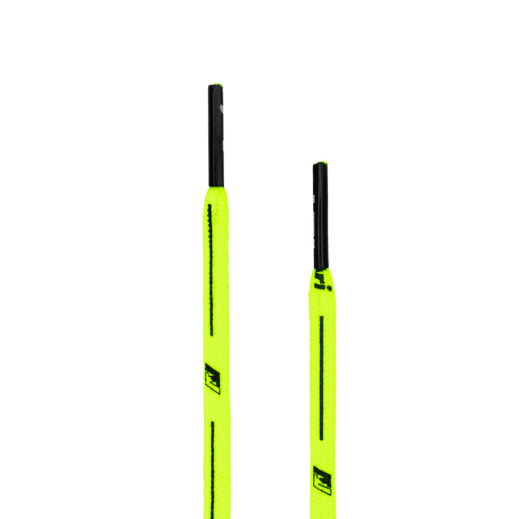 ARI COLORFUL SHOELACES - 5MM/125CM - LIGHTGREEN/BLACK