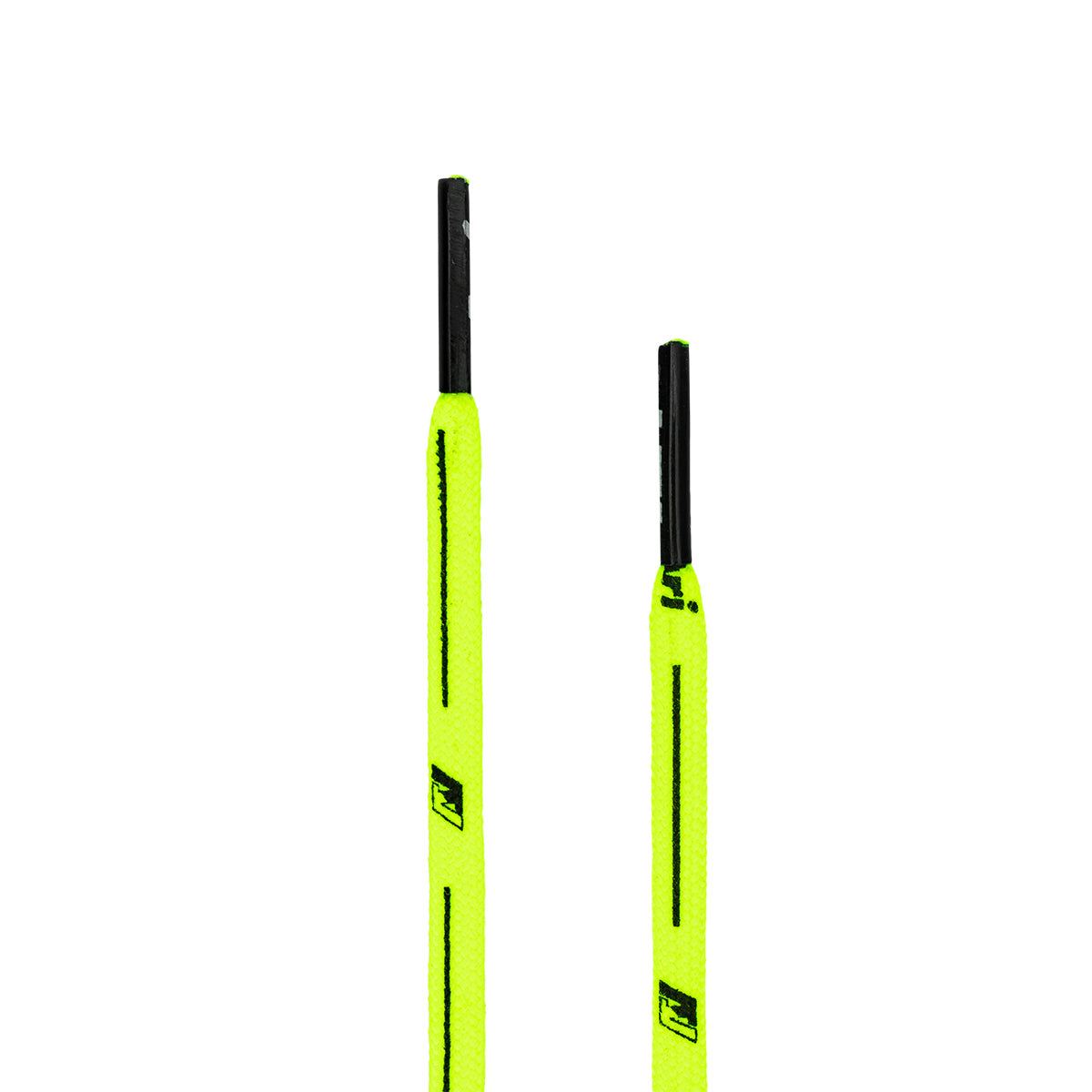 ARI COLORFUL SHOELACES - 5MM/125CM - LIGHTGREEN/BLACK