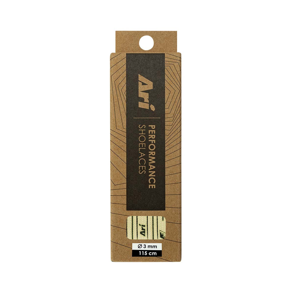 ARI COLORFUL SHOELACES - 3MM/115CM - GOLD/BLACK