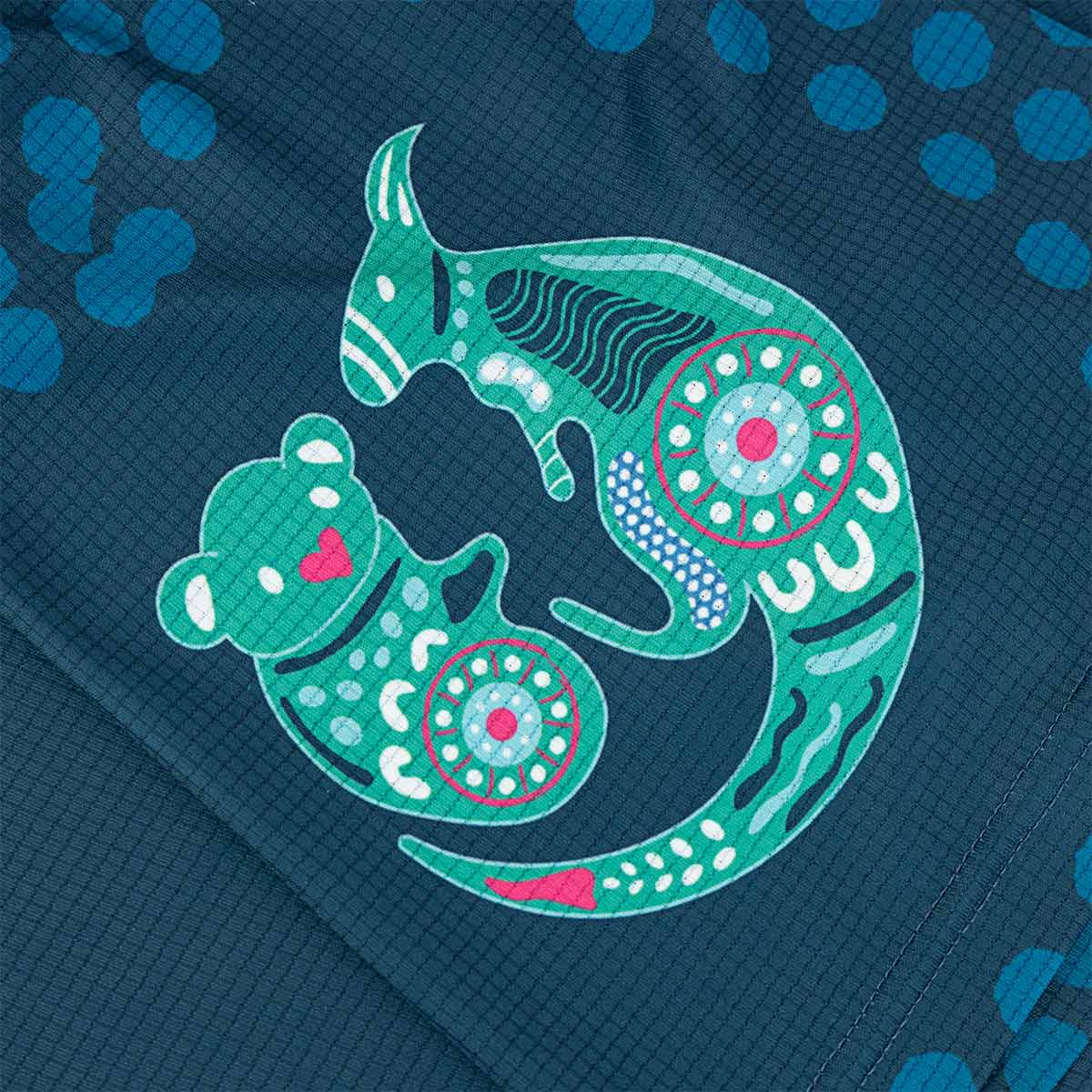 ARI ADEPT SYDNEY25 MARATHON GRAPHIC RUNNING TEE - NAVY/BLUE/GREEN