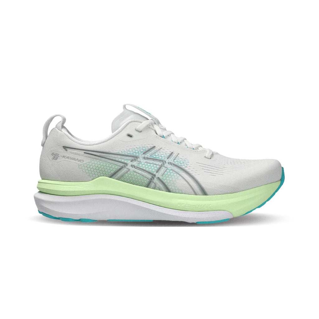 ASICS MEN GEL KAYANO 33 WIDE - WHITE/ENERGYAQUA