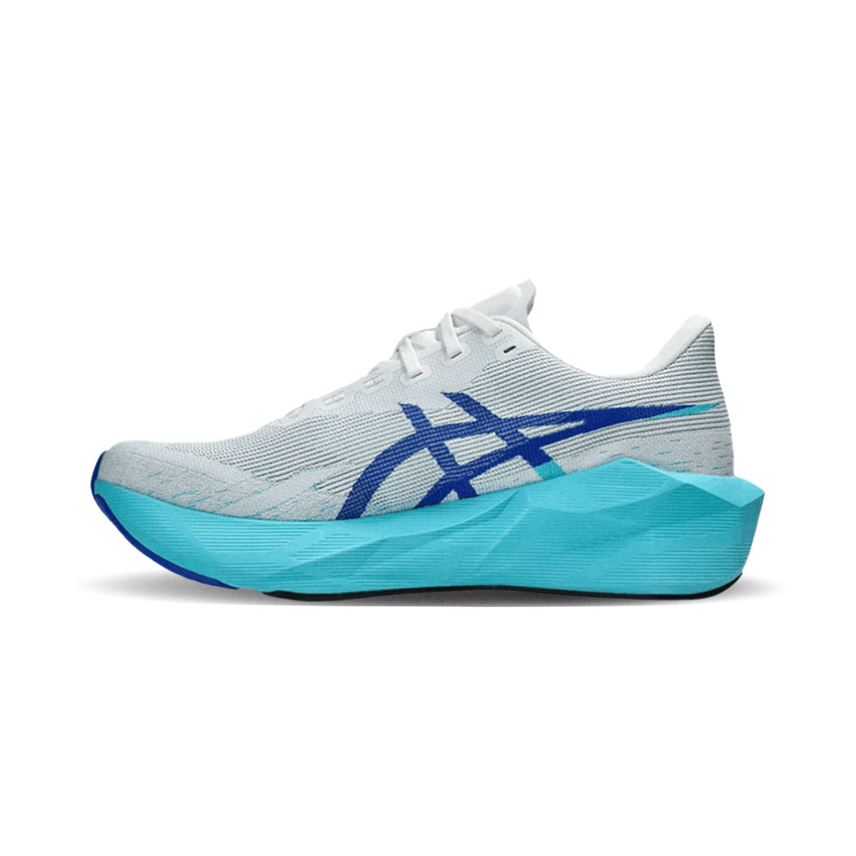 ASICS MEN NOVABLAST 6 - WHITE/ENERGYAQUA