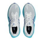 ASICS MEN NOVABLAST 6 - WHITE/ENERGYAQUA