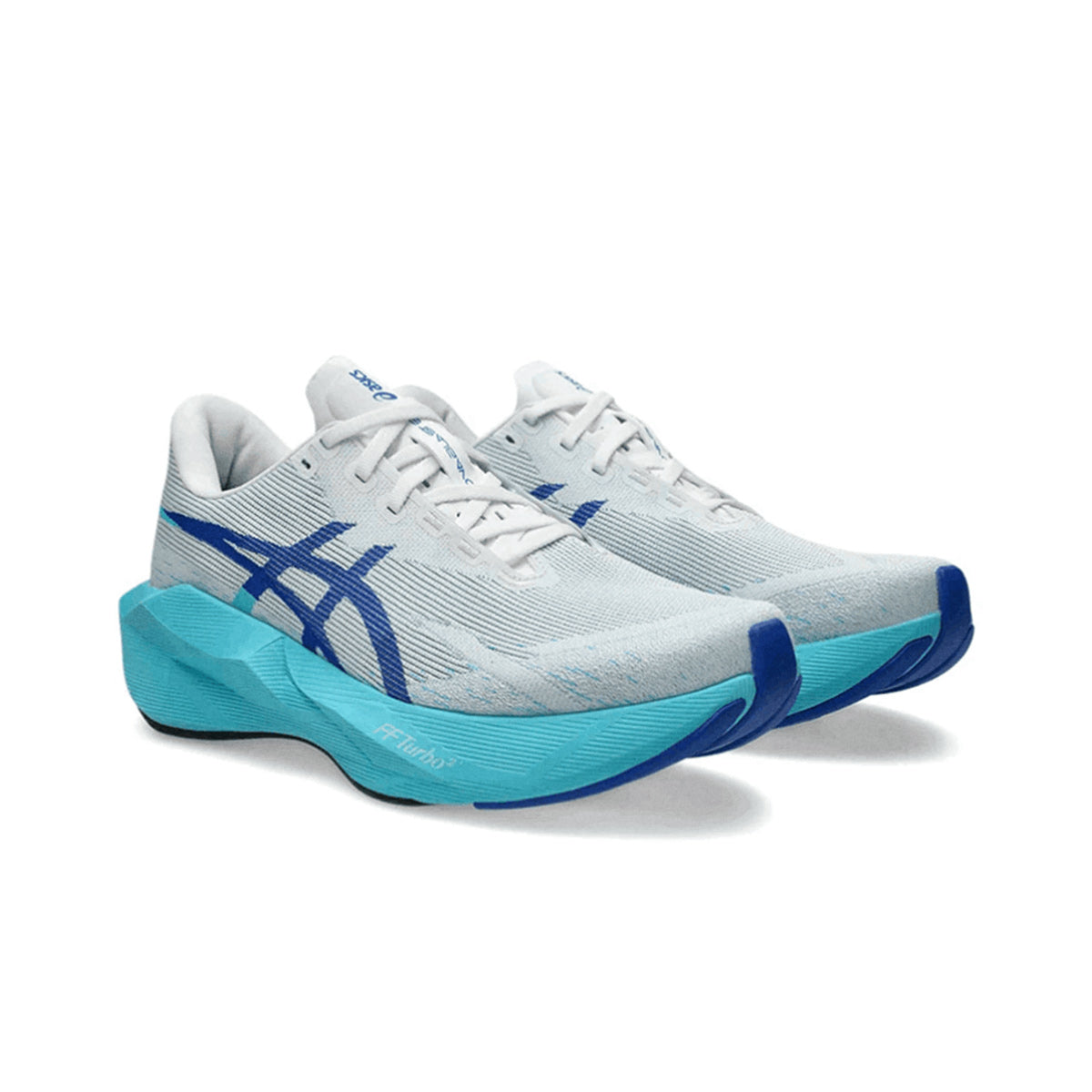 ASICS MEN NOVABLAST 6 - WHITE/ENERGYAQUA