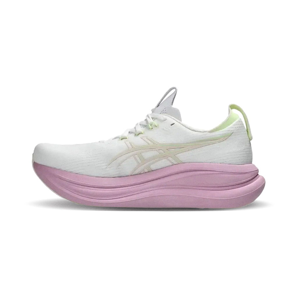 ASICS WOMEN GEL NIMBUS 28 WIDE - WHITE/HAZYLILAC
