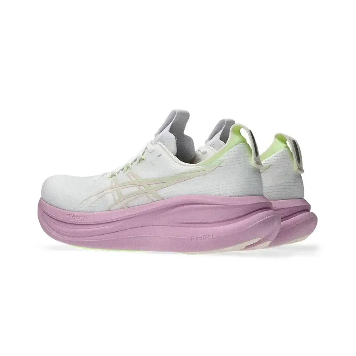ASICS WOMEN GEL NIMBUS 28 WIDE - WHITE/HAZYLILAC