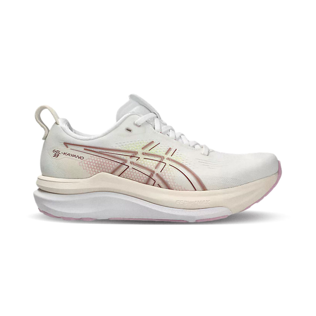 ASICS WOMEN GEL KAYANO 33 WIDE - WHITE/HAZYLILAC