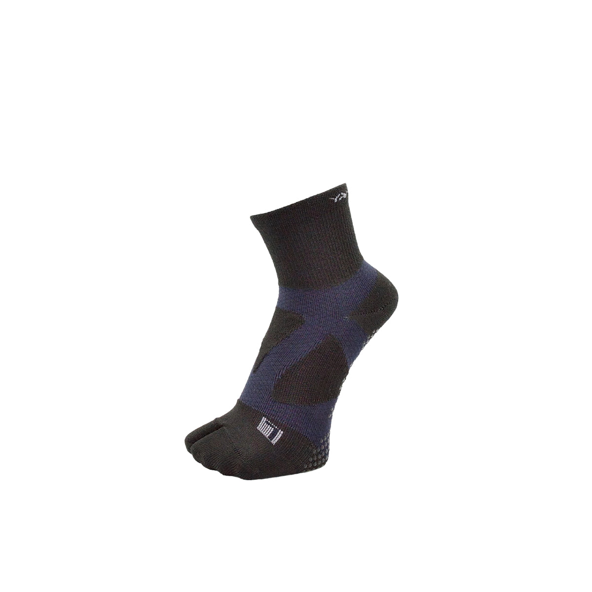 YAMATUNE SPIDER ARCH MIDDLE 2TOE WITH NON SLIP DOTS - BLACK/DARKNAVY
