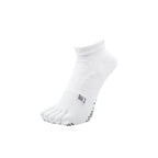 YAMATUNE SPIDER ARCH SHORT 5TOE WITH NON SLIP DOTS - WHITE/WHITE