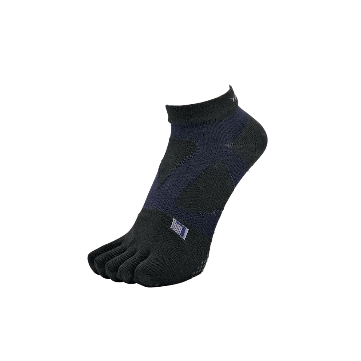 YAMATUNE SPIDER ARCH SHORT 5TOE WITH NON SLIP DOTS - BLACK/DARKNAVY