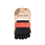 YAMATUNE SPIDER ARCH SHORT 5TOE WITH NON SLIP DOTS - BLACK/DARKNAVY
