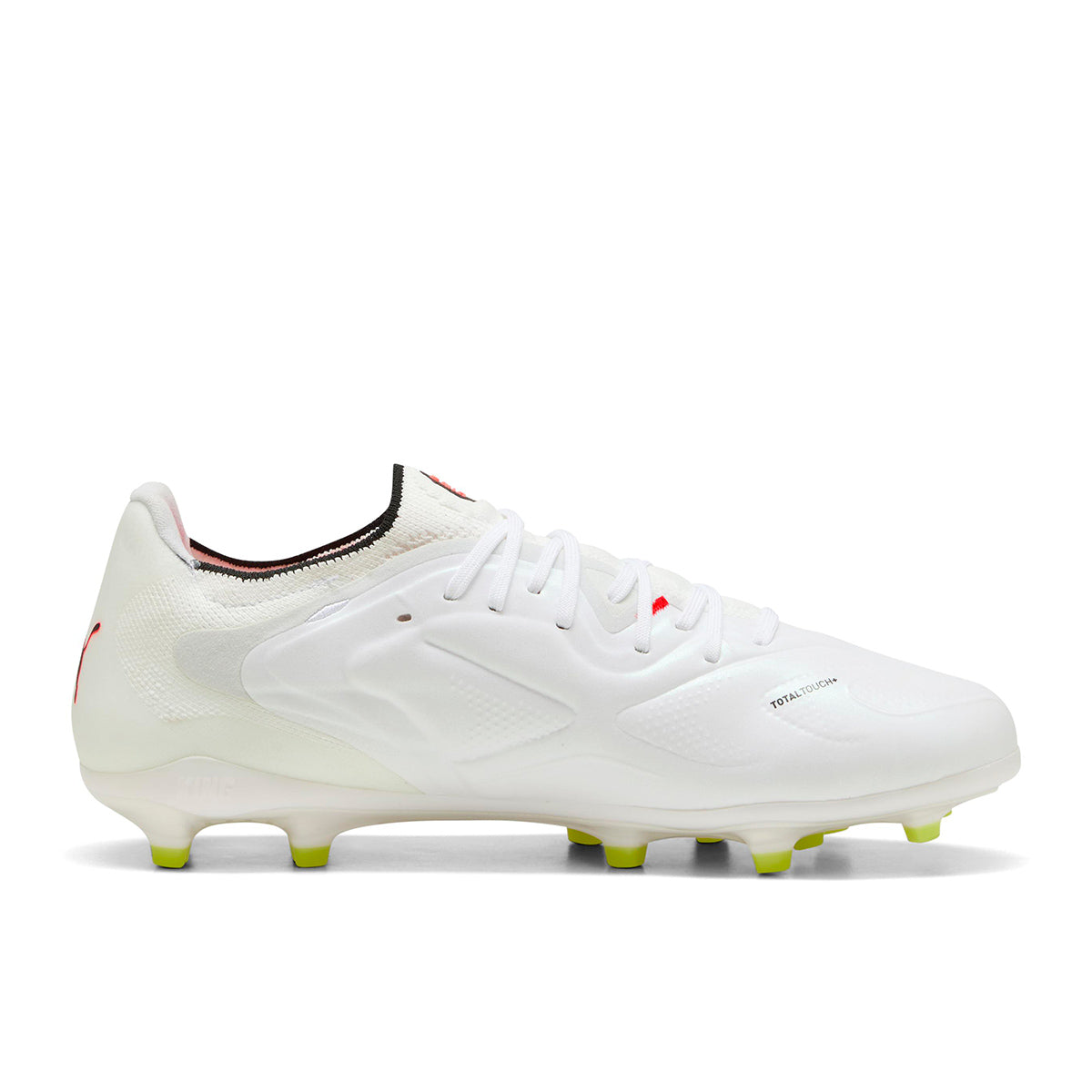PUMA KING 20 ULTIMATE FG/AG - PUMA WHITE/GLOWING RED/YELLOW ALERT