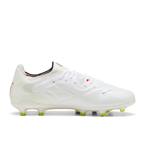 PUMA KING 20 ULTIMATE FG/AG - PUMA WHITE/GLOWING RED/YELLOW ALERT