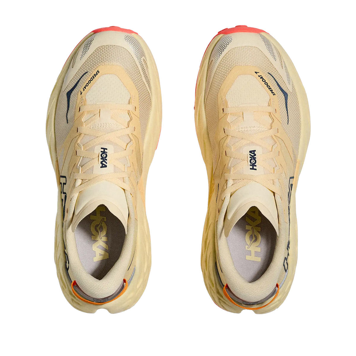 HOKA W SPEEDGOAT 7 WIDE - VINTAGEYELLOW/NEONFLAME