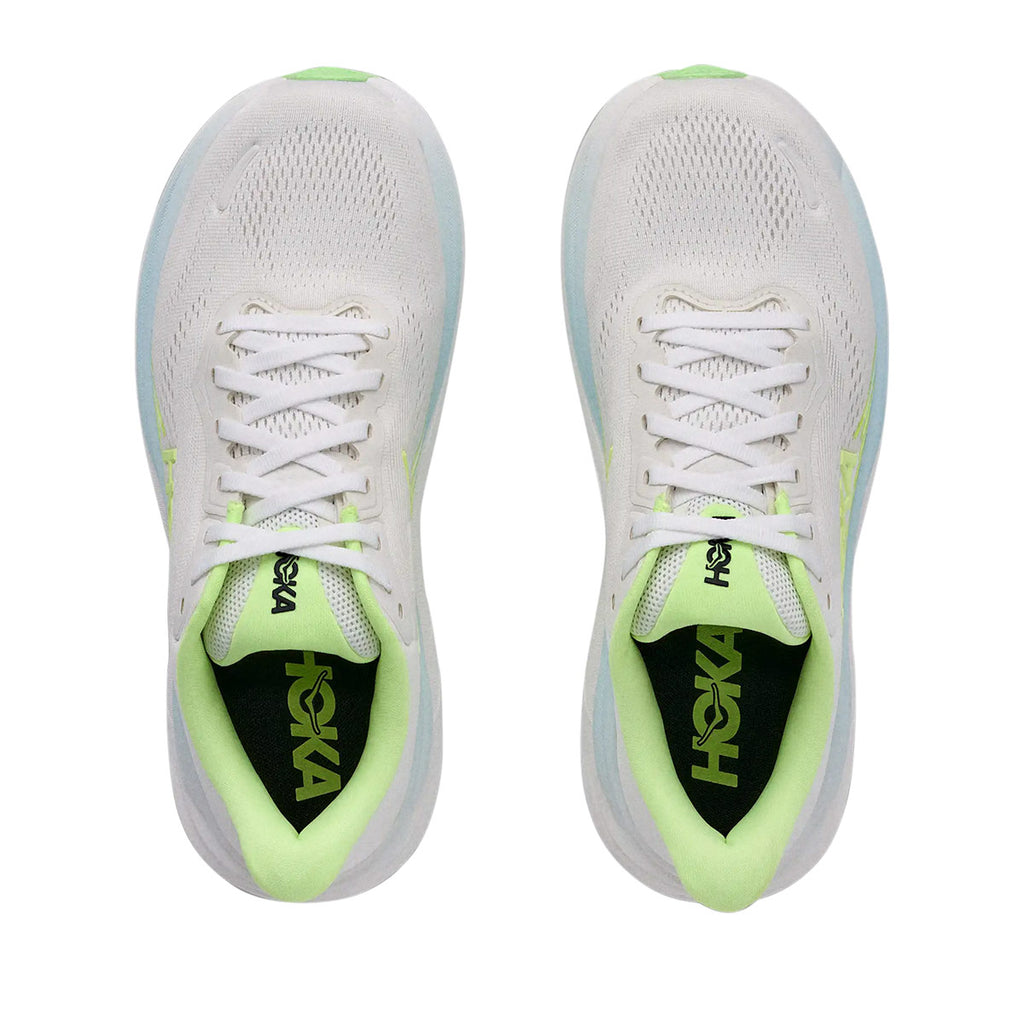 HOKA WOMEN CLIFTON 11 WIDE - FROST/NEONYUZU