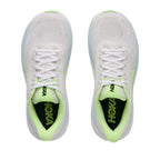 HOKA WOMEN CLIFTON 11 WIDE - FROST/NEONYUZU
