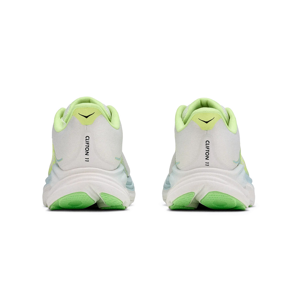 HOKA WOMEN CLIFTON 11 WIDE - FROST/NEONYUZU