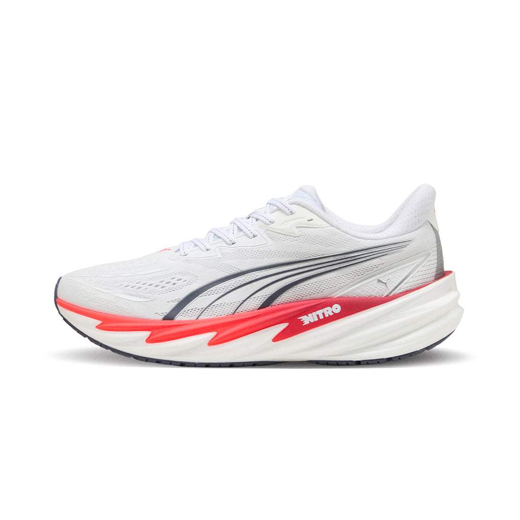 PUMA MEN VELOCITY NITRO 5 - PUMAWHITE/ULTRARED