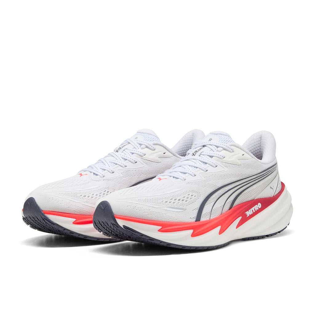 PUMA MEN VELOCITY NITRO 5 - PUMAWHITE/ULTRARED