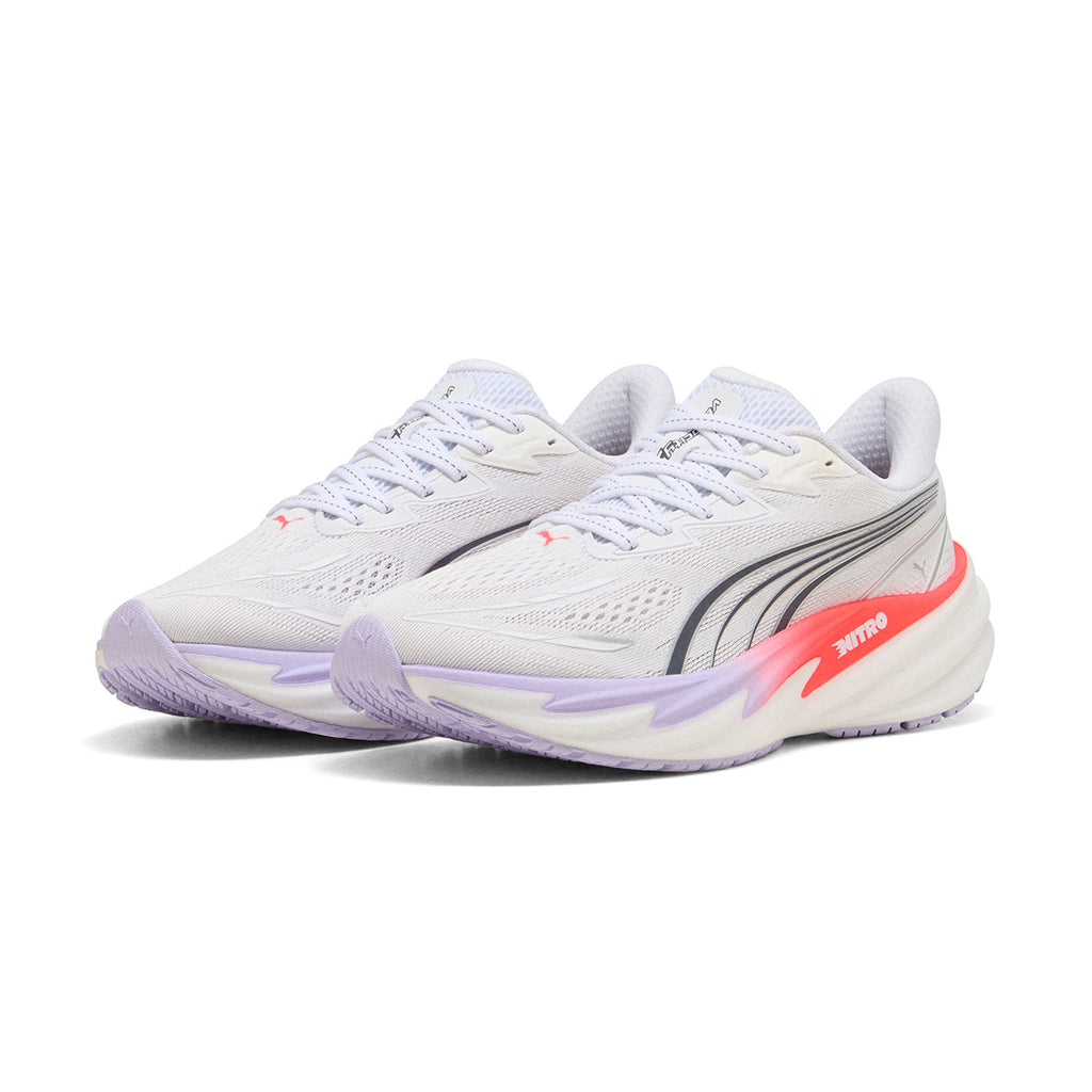 PUMA WOMEN VELOCITY NITRO 5 - PUMAWHITE/ULTRARED
