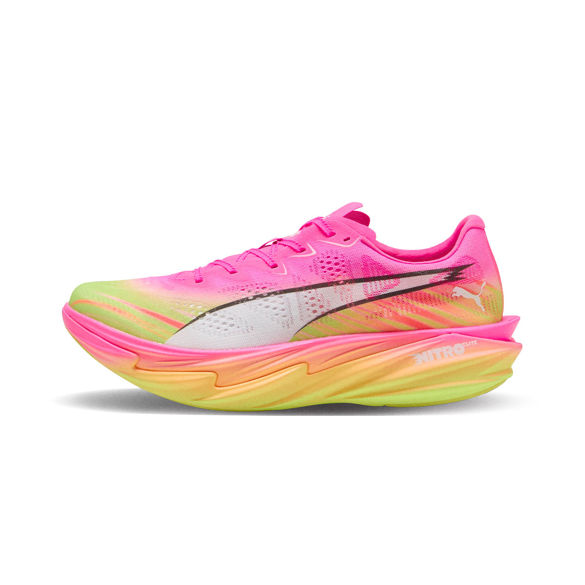 PUMA M DEVIATE NITRO ELITE 4 ST - POISONPINK/YELLOWALERT/BRIGHTAQUA