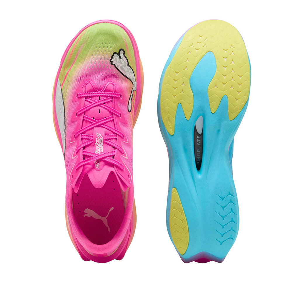 PUMA M DEVIATE NITRO ELITE 4 ST - POISONPINK/YELLOWALERT/BRIGHTAQUA