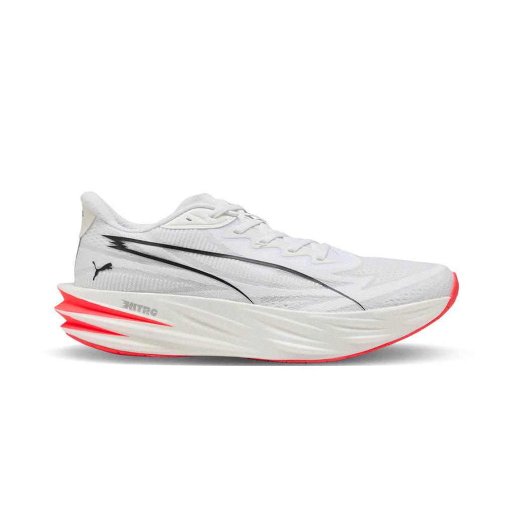 PUMA MEN DEVIATE PURE NITRO - PUMAWHITE/ULTRARED/PUMASILVER