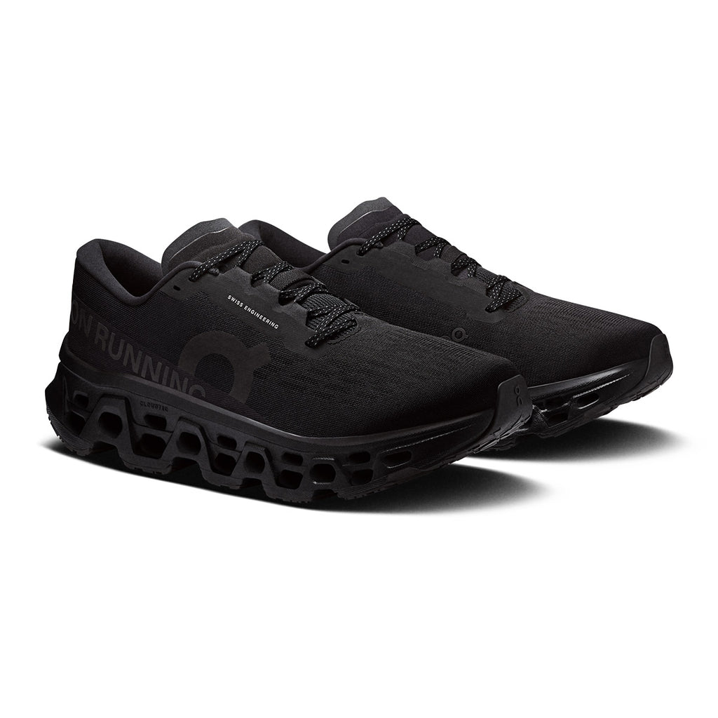 On M Cloudmonster 3 Black Black