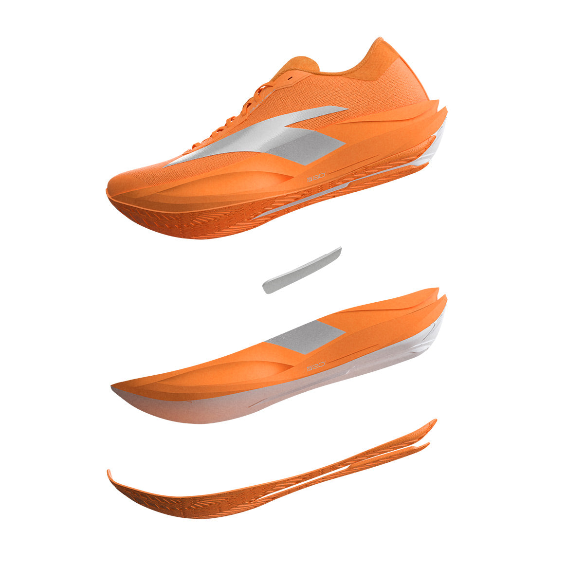ANTA MEN ZONE2 N90 - ORANGE/METALLIC