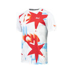 ARI ADEPT CHICAGO25 GRAPHIC RUNNING TEE - WHITE/RED/BLUE