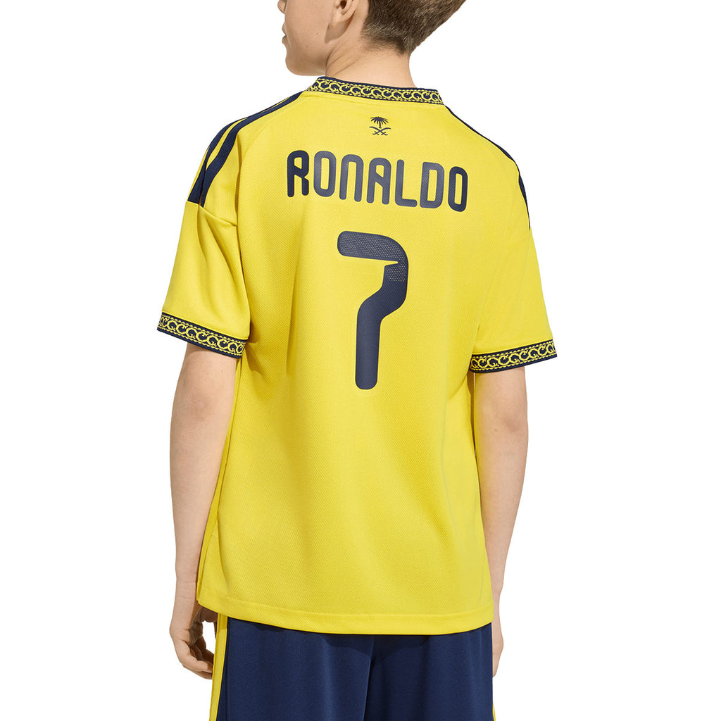 ADIDAS AL NASSR 2026/2027 HOME KIDS JERSEY RONALDO#7 - IMPACT YELLOW