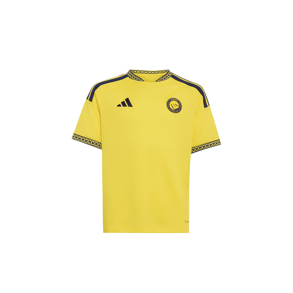 ADIDAS AL NASSR 2026/2027 HOME KIDS JERSEY RONALDO#7 - IMPACT YELLOW