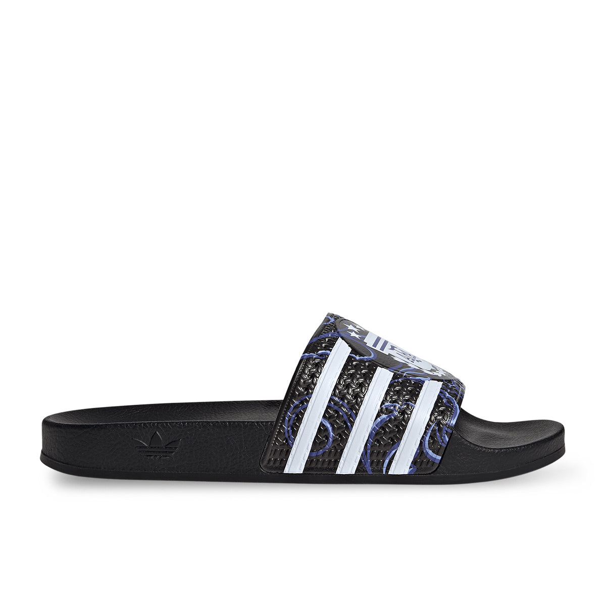 ADIDAS ARGENTINA 2026 TREFOIL SLIDE - BLACK/LUCID BLUE/BLUE BURST