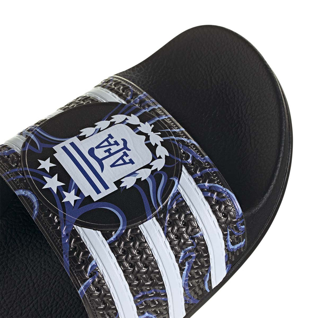 ADIDAS ARGENTINA 2026 TREFOIL SLIDE - BLACK/LUCID BLUE/BLUE BURST