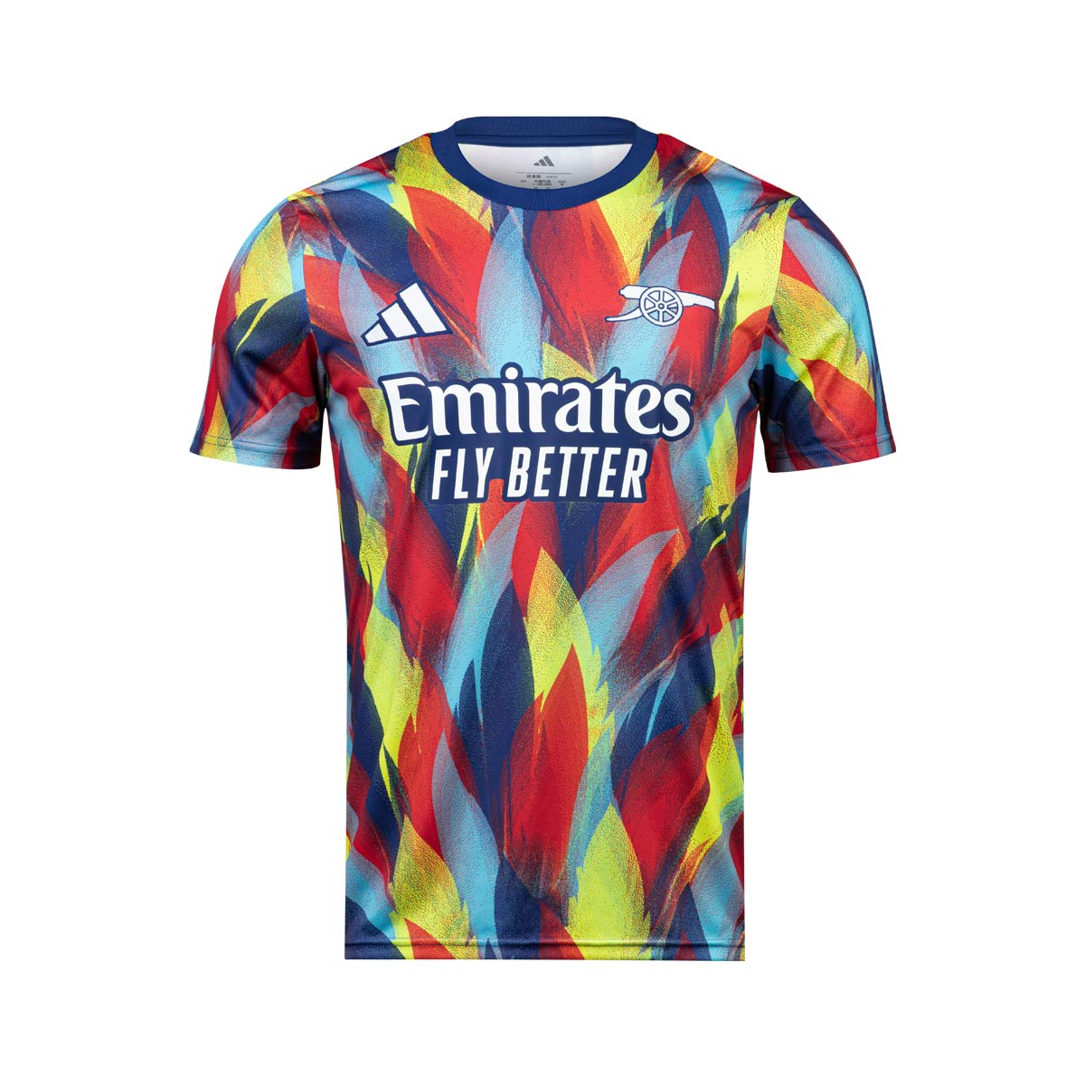 ADIDAS ARSENAL 2025/2026 PRE SHIRT - VICTORY BLUE/PURE RUBY/BRIGHT YELLOW