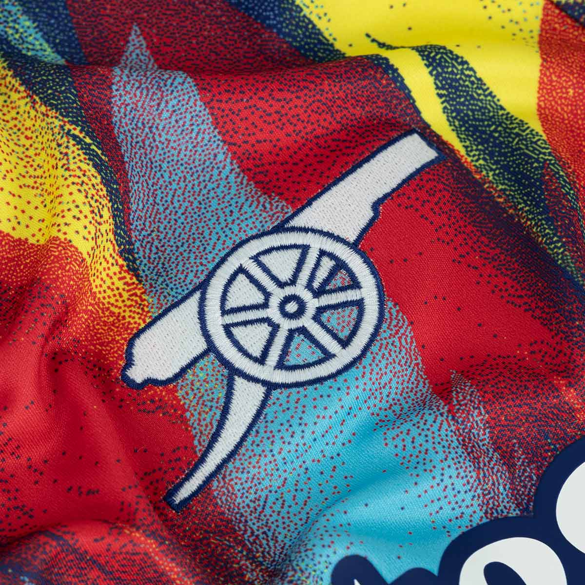 ADIDAS ARSENAL 2025/2026 PRE SHIRT - VICTORY BLUE/PURE RUBY/BRIGHT YELLOW