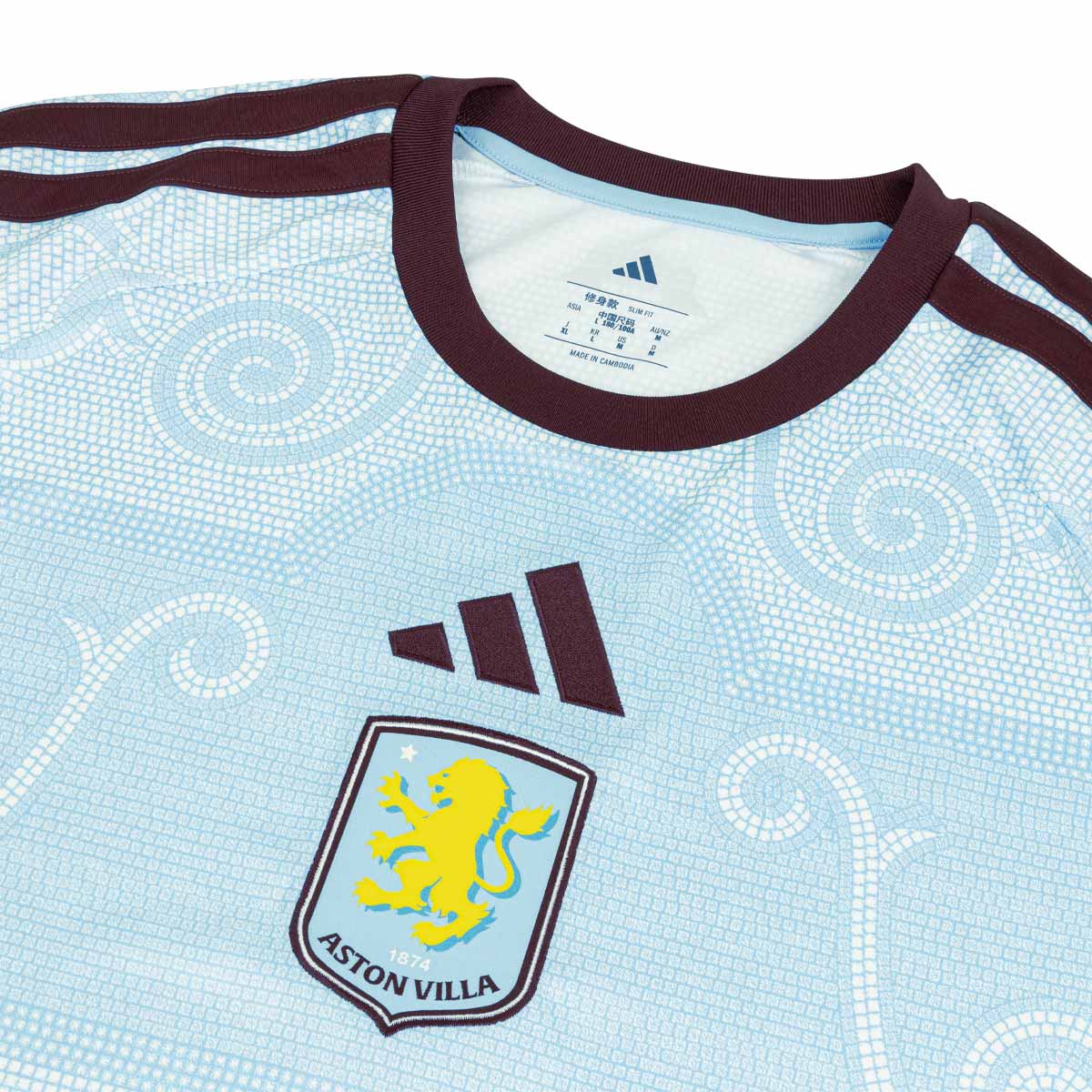 ADIDAS ASTON VILLA 2026/2027 THIRD REPLICA JERSEY - GLOW BLUE/MATTE GOLD