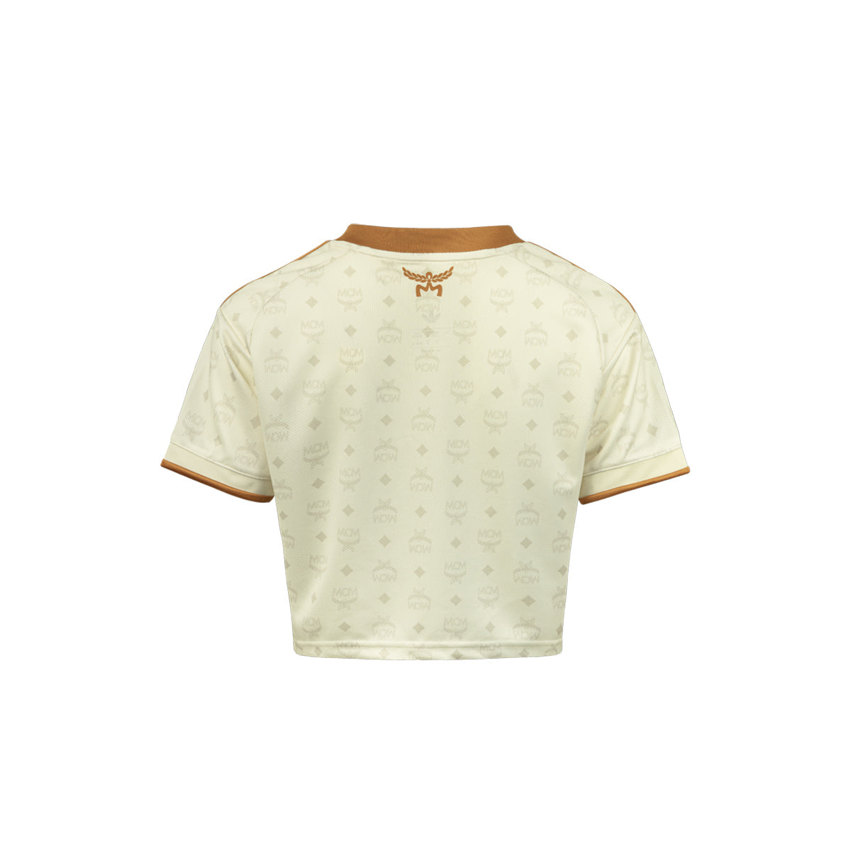 ADIDAS BAYERN MUNICH X MCM WOMEN CROP JERSEY - CREAM WHITE