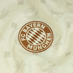ADIDAS BAYERN MUNICH X MCM WOMEN CROP JERSEY - CREAM WHITE