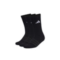 ADIDAS CUSHIONED CREW SOCKS 3 PAIRS - BLACK/BLACK/WHITE