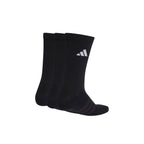 ADIDAS CUSHIONED CREW SOCKS 3 PAIRS - BLACK/BLACK/WHITE
