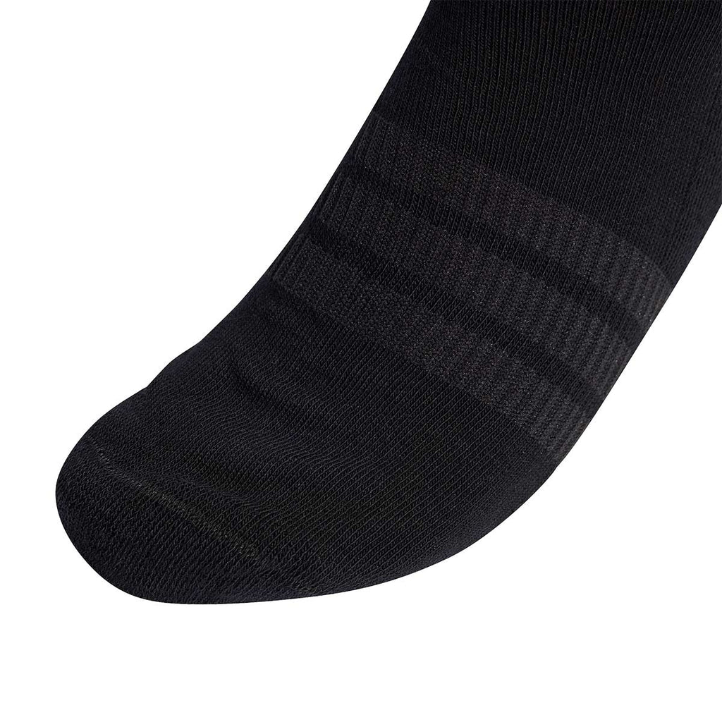 ADIDAS CUSHIONED CREW SOCKS 3 PAIRS - BLACK/BLACK/WHITE