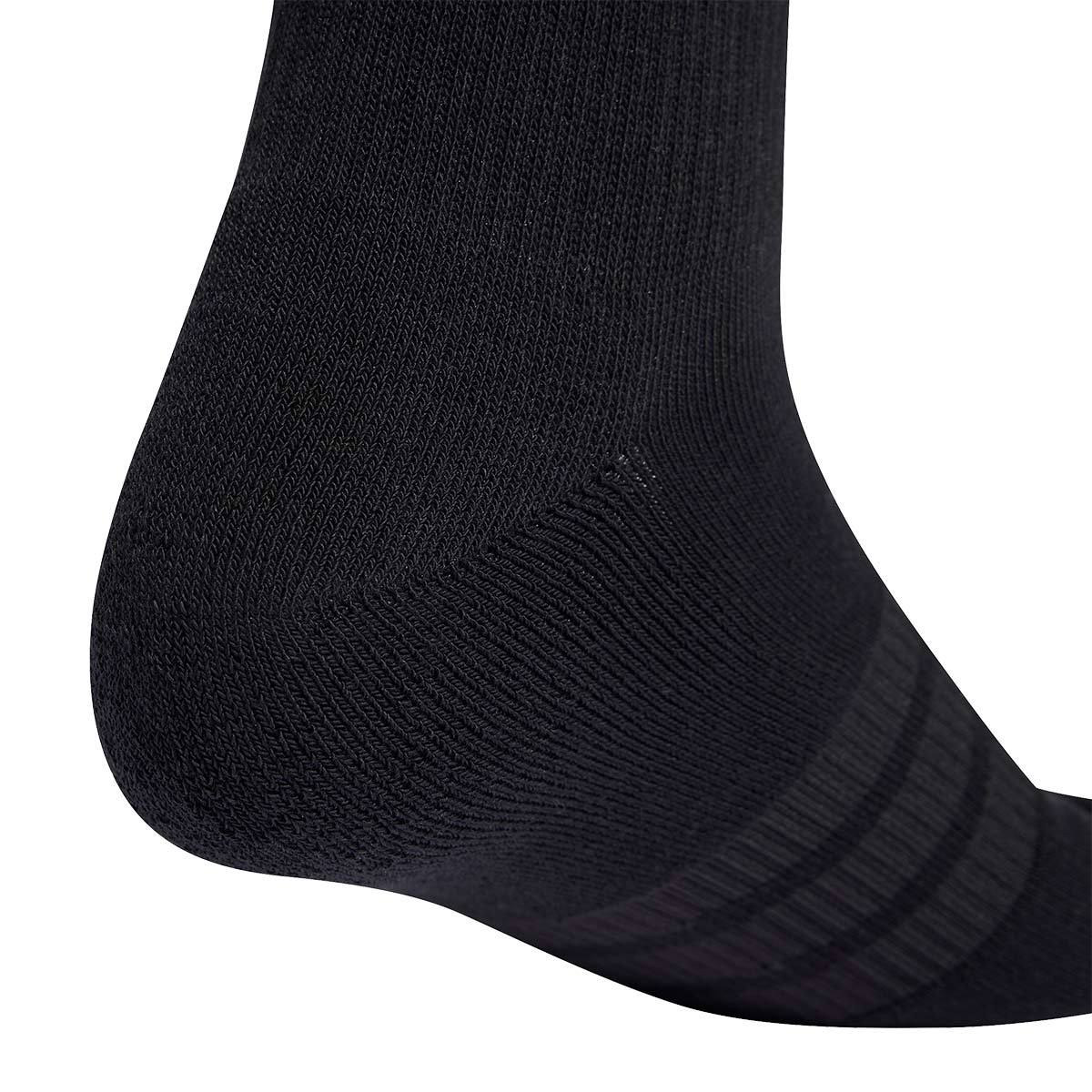 ADIDAS CUSHIONED CREW SOCKS 3 PAIRS - BLACK/BLACK/WHITE