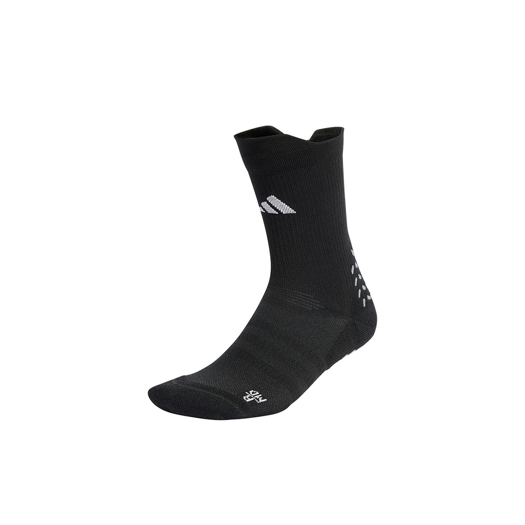 ADIDAS FOOTBALL GRIP PRINTED CUSHIONED CREW SOCKS - BLACK/WHITE