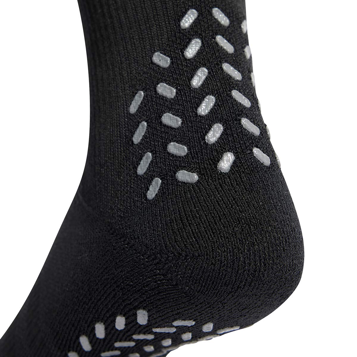 ADIDAS FOOTBALL GRIP PRINTED CUSHIONED CREW SOCKS - BLACK/WHITE