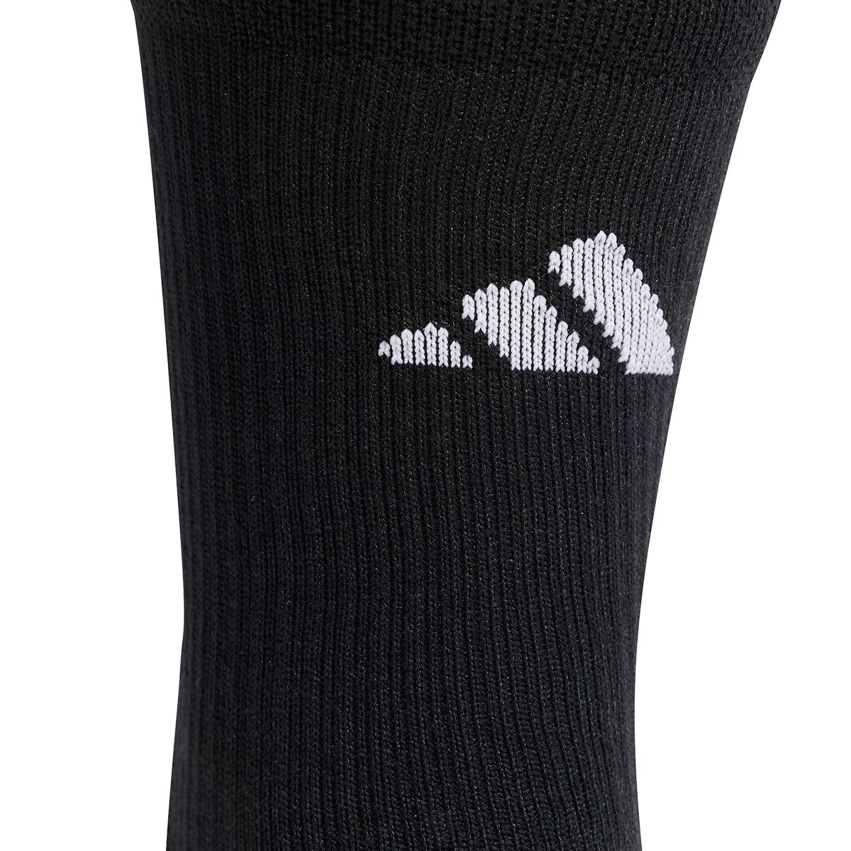 ADIDAS FOOTBALL GRIP PRINTED CUSHIONED CREW SOCKS - BLACK/WHITE